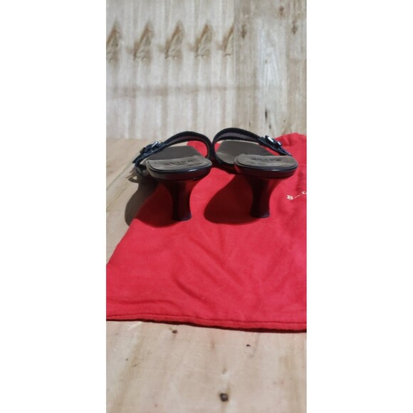 Bally Women’s Beautiful Jekel Brown Slip On Stiletto Heel Sandals Size 8.5 EU 39 - Picture 7 of 8